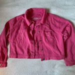 Pink Denim Jacket Size M Photo 6