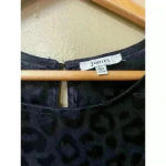 JODIFL  Satiny Black Animal Print Dress with Gathered Wrist and Pockets size L Photo 8