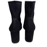 MIA ‎ Stretch Boots Size 7.5 Black Block Heel Ankle Booties Pull On Style NEW Photo 4