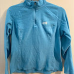 The North Face Womens  Baby Blue‎ 1/4 Zip Pullover Fleece Size Small Photo 0