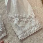 Novica womens small white Lilly of the Incas button front blouse was embroidered Photo 8