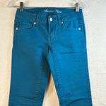 American Eagle  Outfitters Skinny Jeans Teal Blue Stretch Women 00 Photo 2