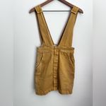 We The Free  Free People Mallory Golden Overall Denim Mini Dress Sz 0 Photo 2