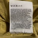 Acne Studios Rowanne Yellow Pleated Cuffed Hem High Waisted Belted Cotton Shorts Photo 6