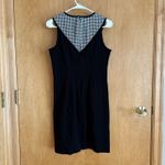 Yoana Baraschi YOANNA BARASCHI USA Size 6 Stetch PONTE Windowpane Colorblock Sleeveless Dress Photo 4