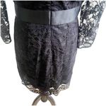 BB Dakota So Noir So Good Black Lace Overlay Sheath Dress Size 10 Dressy Elegant Photo 4