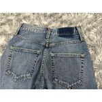 AMO Sophie High Rise Crop Jeans Runaway Destroy Wash Distressed 24 Blue Photo 8