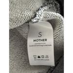 MOTHER The Tie Up Easy Sweatshirt Lace Up Charcoal Gray Heather Size Small Photo 4