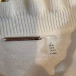 Elie Tahari White Floral Crochet Puff Sleeve Sweater Feminine Soft Coquette Girl Photo 4