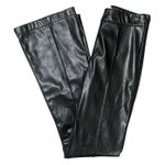 Princess Polly  Black Faux Leather Flare Leg Pants Photo 0