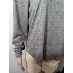 Absolutely Famous  XL Hooded‎ Long Sleeve Top Gray V-neckline Criss-cross Photo 8