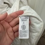 Athleta  Mendocino Coat Zipper Front Belted Magnolia White Puffer Women’s Size XS Photo 6