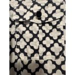 Saks 5th Avenue Saks Fifth Avenue Button Down Top Clover Print Long Sleeve Size 10 Photo 3