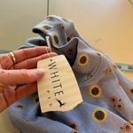 White Stag Cottage Blue Soft Sunflower Fall Printed Long Sleeve Turtleneck Shirt NEW Photo 9