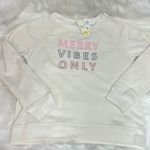 C&C California  "Merry Vibes Only” Long Sleeve Crewneck Pullover Top C19 Photo 0