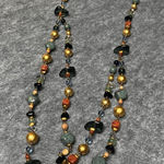 Liz Claiborne 032-020 Vintage Signed LCI  2 Tier  BEADS Beaded Necklace Photo 0
