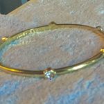 Anne Klein Stunning Gold Bracelet w/6 Clear Round Stones. Fits Small Hand/Wrist Photo 0