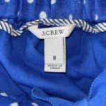 J.Crew Blue & White 100% Linen polka dot high-waisted lined skirt SIZE 8 Photo 9