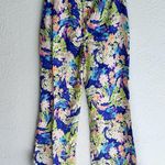 ASOS DESIGN tailored wide leg dad pants in blue floral print Sz 2 NWT Photo 5