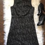 Loft Gray Floral Print Sheath Dress Photo 0