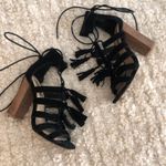 Steve Madden Black Tassel Heels Photo 0