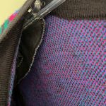 Charter Club Vintage  small sweater bright paisley colored pattern two pockets Photo 4