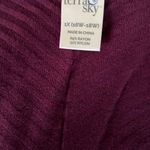 Terra & Sky  Burgundy Cardigan with Side Splits 1X Photo 4
