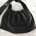 Behno New York Ana Mini‎ Convertible Pebble Leather Black Handbag Photo 4