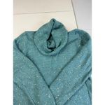 Molly Bracken Cowl Neck Knit Sweater Dress Blue White Speckled Long Sleeve L Photo 3