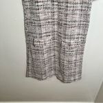 Love Ady Boucle Tweed Shift Dress Ivory Multi Metallic White Photo 2