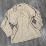 Mango Women's V-Neck Sweater in Tan Photo 5