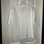 l*space NWT Women’s White UFO Embroidered Short Sleeve Tee L Photo 9