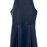 Abercrombie & Fitch  Black Cut Out Pleated Sleeveless A-Line Mini Dress Size L Photo 0