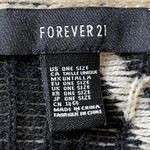 Forever 21 Cream Black Geo Print Waterfall Collar Long Sleeve Cardigan One Size Photo 3