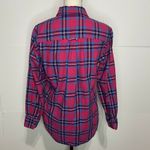 Southern Tide  Button Down Shirt Size Small Womens Pink Teal Plaid Cotton Photo 3
