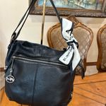 Coach  Soho Black Pebbled Leather Convertible Crossbody Bag. Soft leather Photo 2