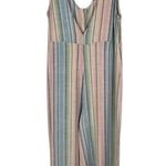 Show Me Your Mumu Small Dunaway Jumpsuit Romper Capris Striped V-Neck Sleeveless Photo 5