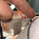 Loft Cream Sleeveless Blouse with Tie Front and Bib Collar Photo 7