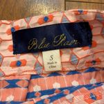 Blue Rain  Pink, Coral & Blue Printed Skirt Small Photo 1