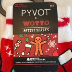 Red Gingerbread Holiday Socks Photo 4