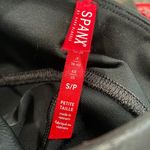 Spanx shiny black faux leather look leggings small Photo 2