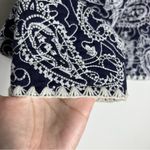 Sea NY Sz XS Theodora Cropped Quilted Embroidered Jacket Blue Photo 7