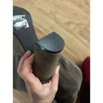 Kenneth Cole  knee height boots size 9 dark gray suede leather chunky 4 inch heel Photo 4