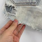 AGOLDE denim shorts women button fly cut off distressed summer cotton size 26 Photo 7