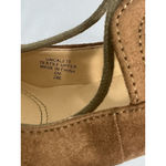 Unisa Womans Uncalete Size 6 M Camel Faux Suede Zip Up Lace Up Heel Pumps Photo 8
