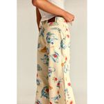 Free People  Eden Printed High Slouchy Flare Jeans Playful Brunch 29 Photo 4