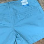 Columbia Compass Ridge Mid Rise 4” Inseam Pockets Cotton Light Blue Shorts 4 Photo 4