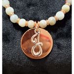Women's Personalized Pearl Name Initial Pendant Letter J Necklace White Photo 2