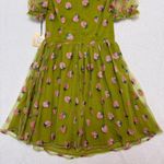 Unique Vintage NWT Smak Parlour Medium 6-8 Avocado Strawberry Print Flare Dress Photo 12