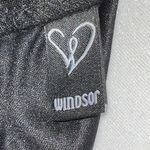 Windsor  beautiful black tulle long lace up back prom or formal dress. Photo 13